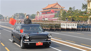 President Xi reviews armed forces on National Day for first time