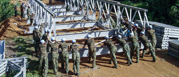 From April 2003 to November 2007, China's armed forces dispatched engineering, medical, and transport units successively to United Nations Organization Mission in the Democratic Republic of the Congo (MONUC),United Nations Mission in Liberia (UNMIL), United Nations Interim Force in Lebanon (UNIFIL), and United Nations Mission in Sudan (UNMIS).