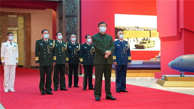 Xi stresses persistent efforts to reach PLA centenary goals