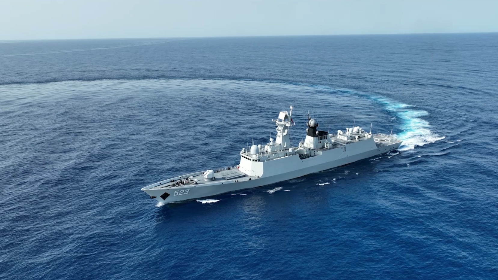 Guided-missile frigate Honghe, the fifth-generation 