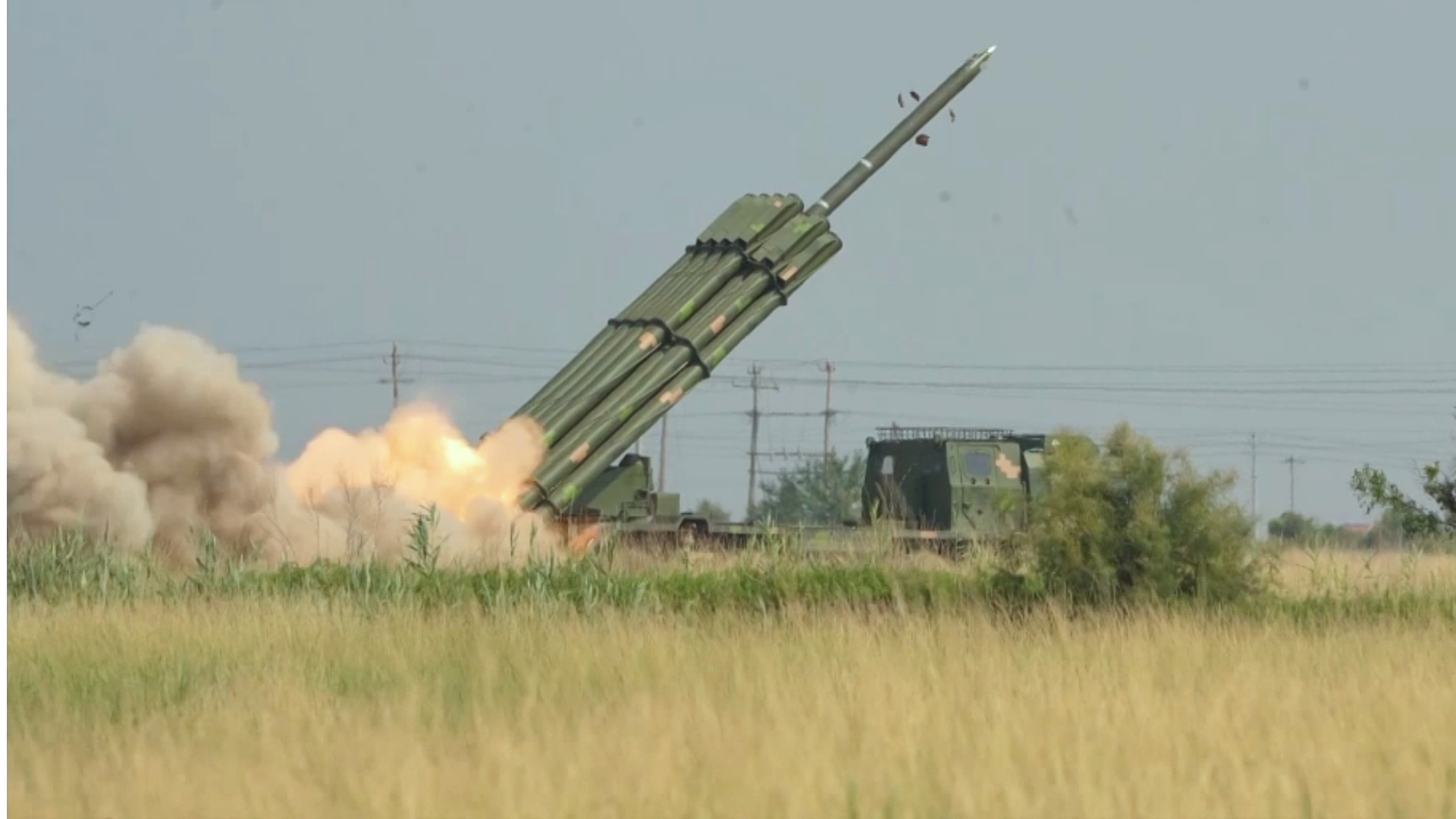 MLRS Troops Fire At Maritime Targets