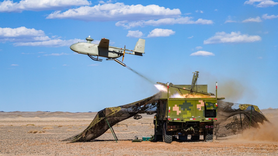 KVB-001 reconnaissance UAV soars into sky