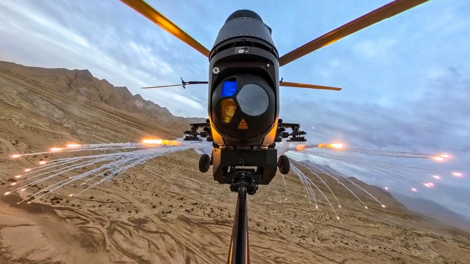 Attack helicopters in assault training
