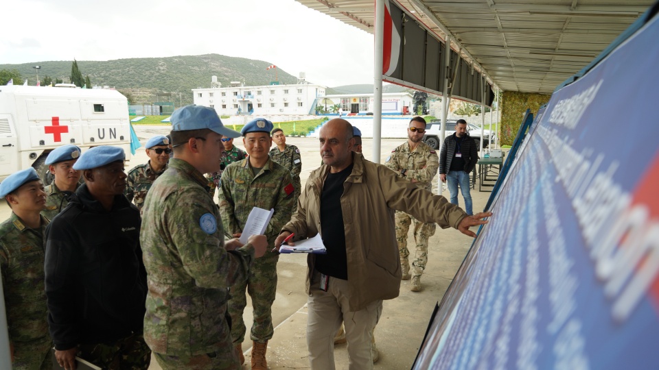 24th Chinese peacekeeping force to Lebanon conducts combat drill