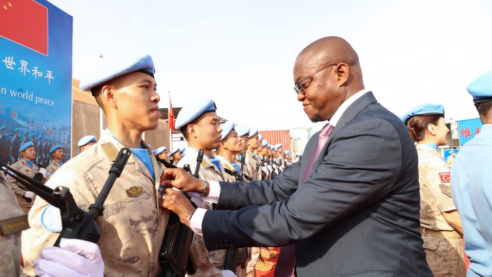 Chinese peacekeepers to Abyei awarded UN Peace Medal of Honor
