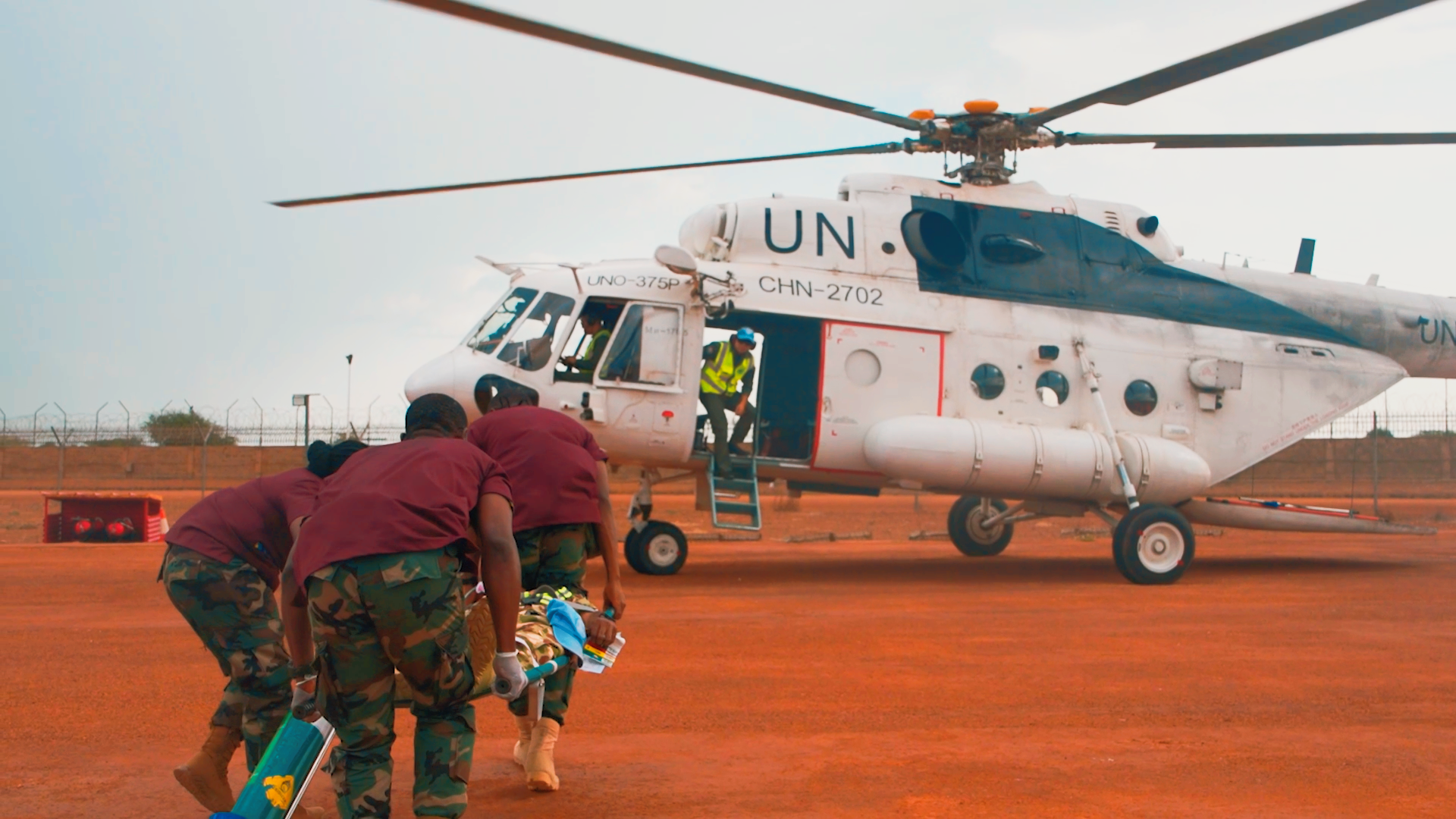 Chinese and Ghanaian peacekeepers conduct joint medical rescue drill