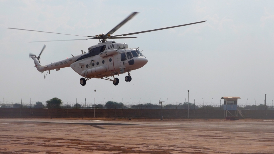 6th Chinese Peacekeeping Helicopter Contingent to UNISFA completes equipment rotation mission