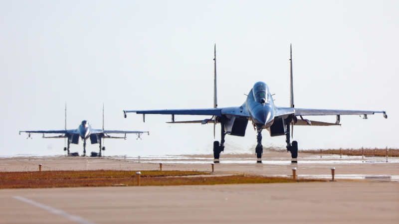 J-11 fighters in training