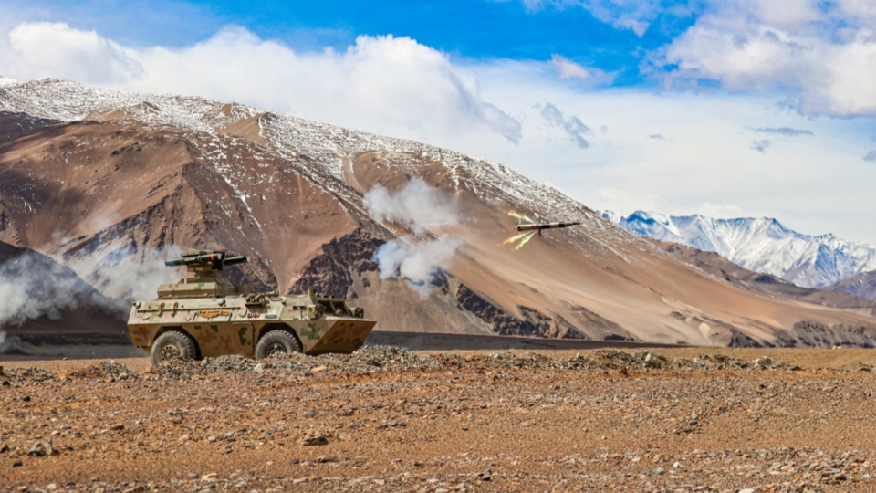 ATGM systems fire at targets