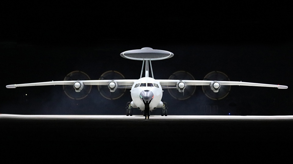 PLA Navy KJ-500 trains day and night