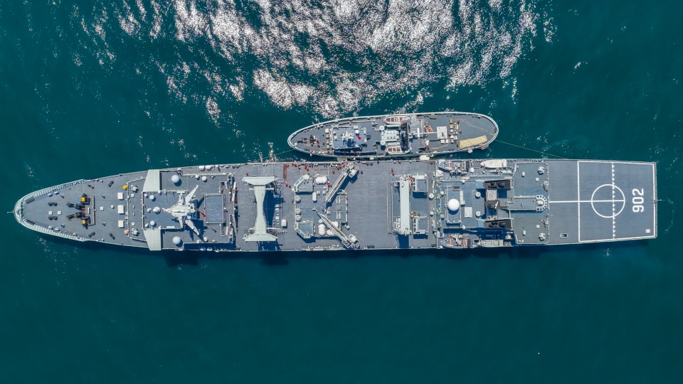 Naval vessels in maritime training