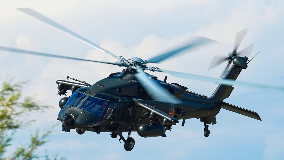 Helicopters engage in multi-subject training