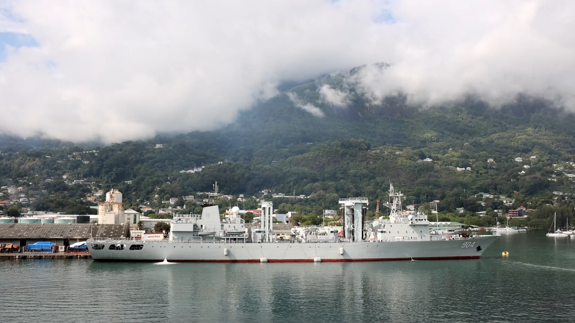 47th Chinese Naval Escort Taskforce Makes Technical Stop in Seychelles