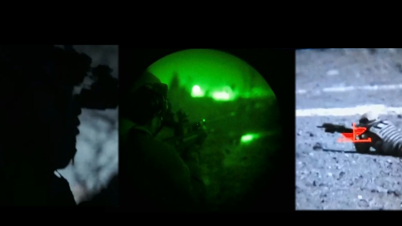 Nighttime Counter-terrorist Operation Assisted by Drones