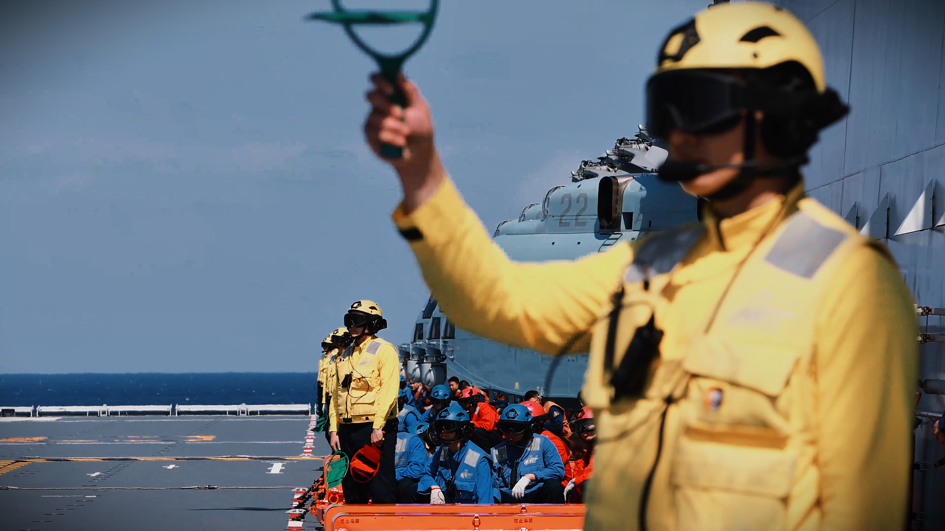 PLAN Amphibious Assault Ship in Maritime Training