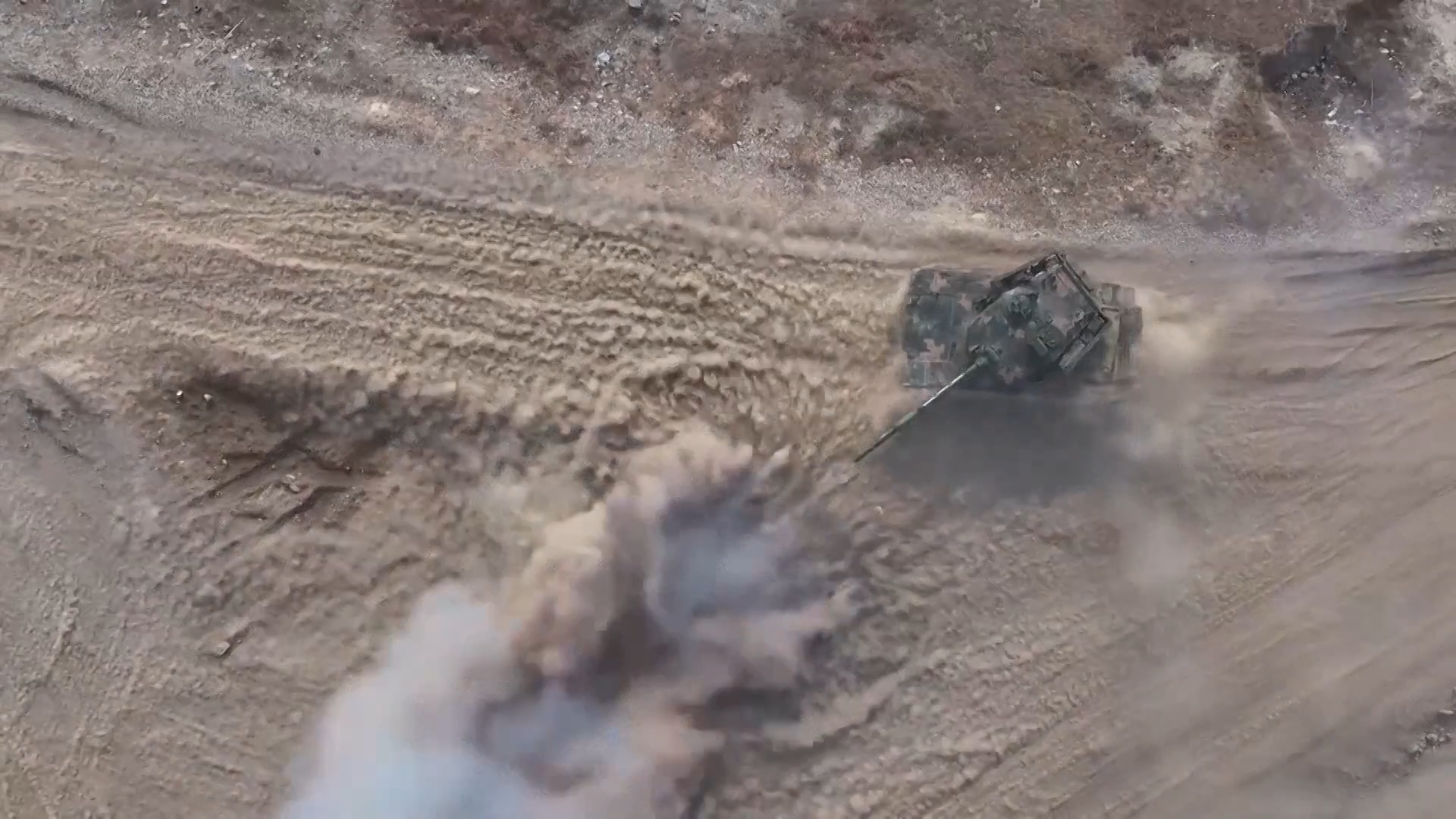 PLA Army Armored Troops Conduct Live-Fire Shooting and Driving Assessments