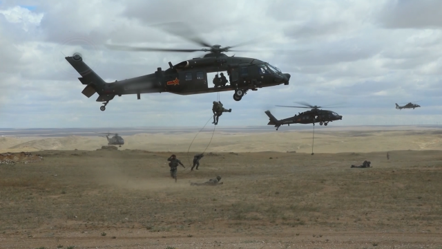 Army Helicopters Engage in Combat Training