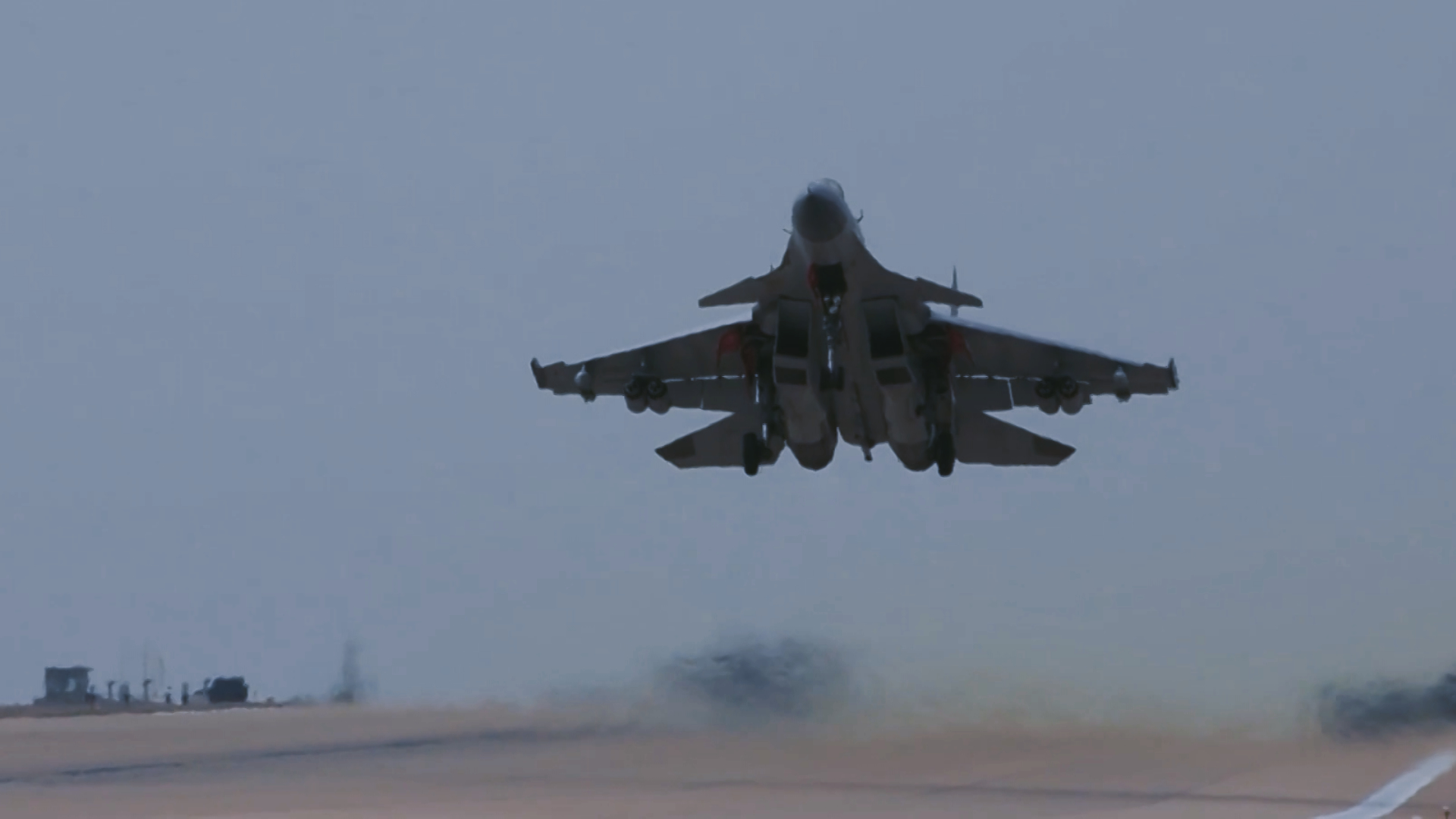Carrier-based Fighter Jets in Live-fire Training Exercise