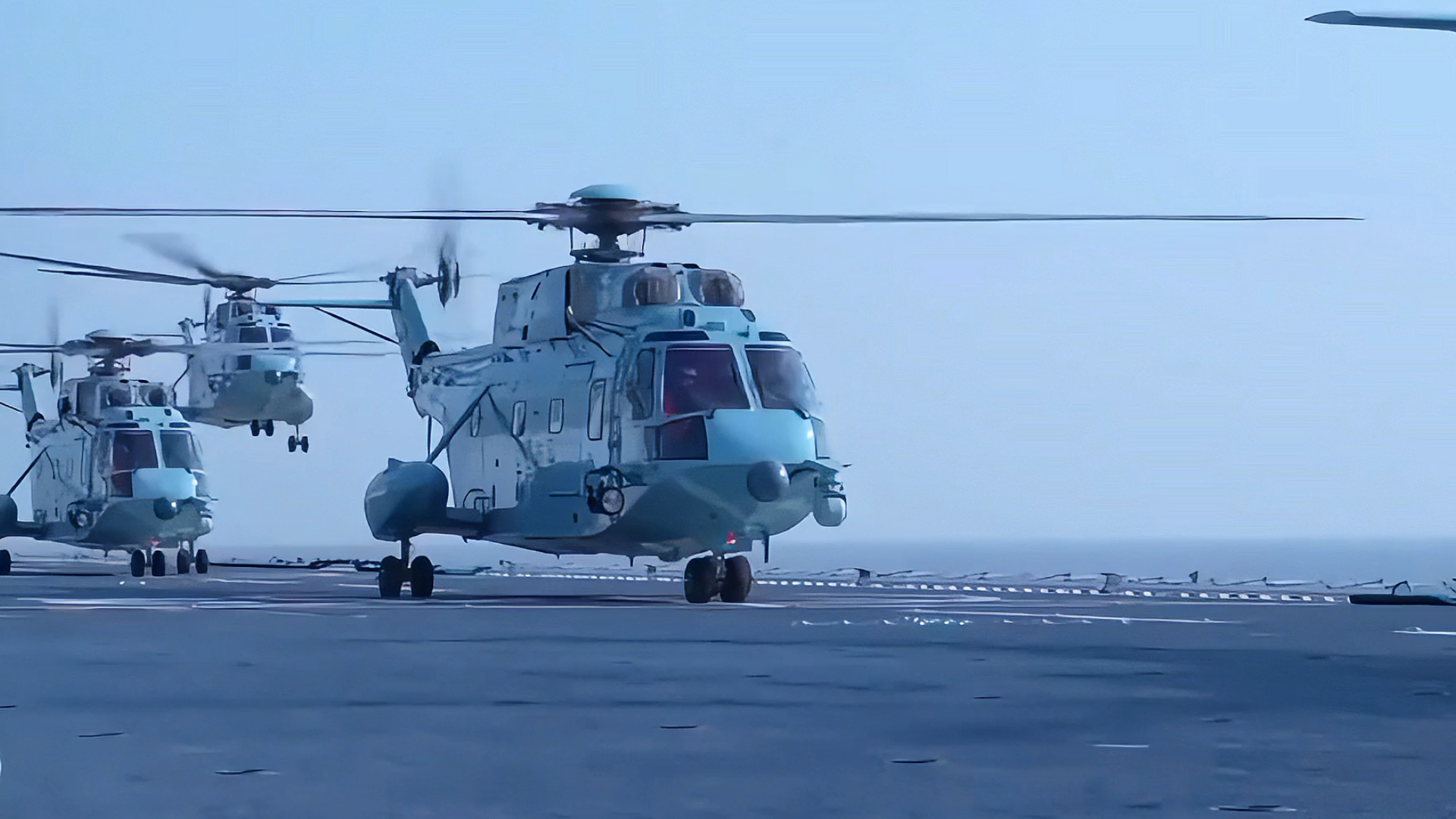 Amphibious Assault Ship Guangxi in Combat-Oriented Training