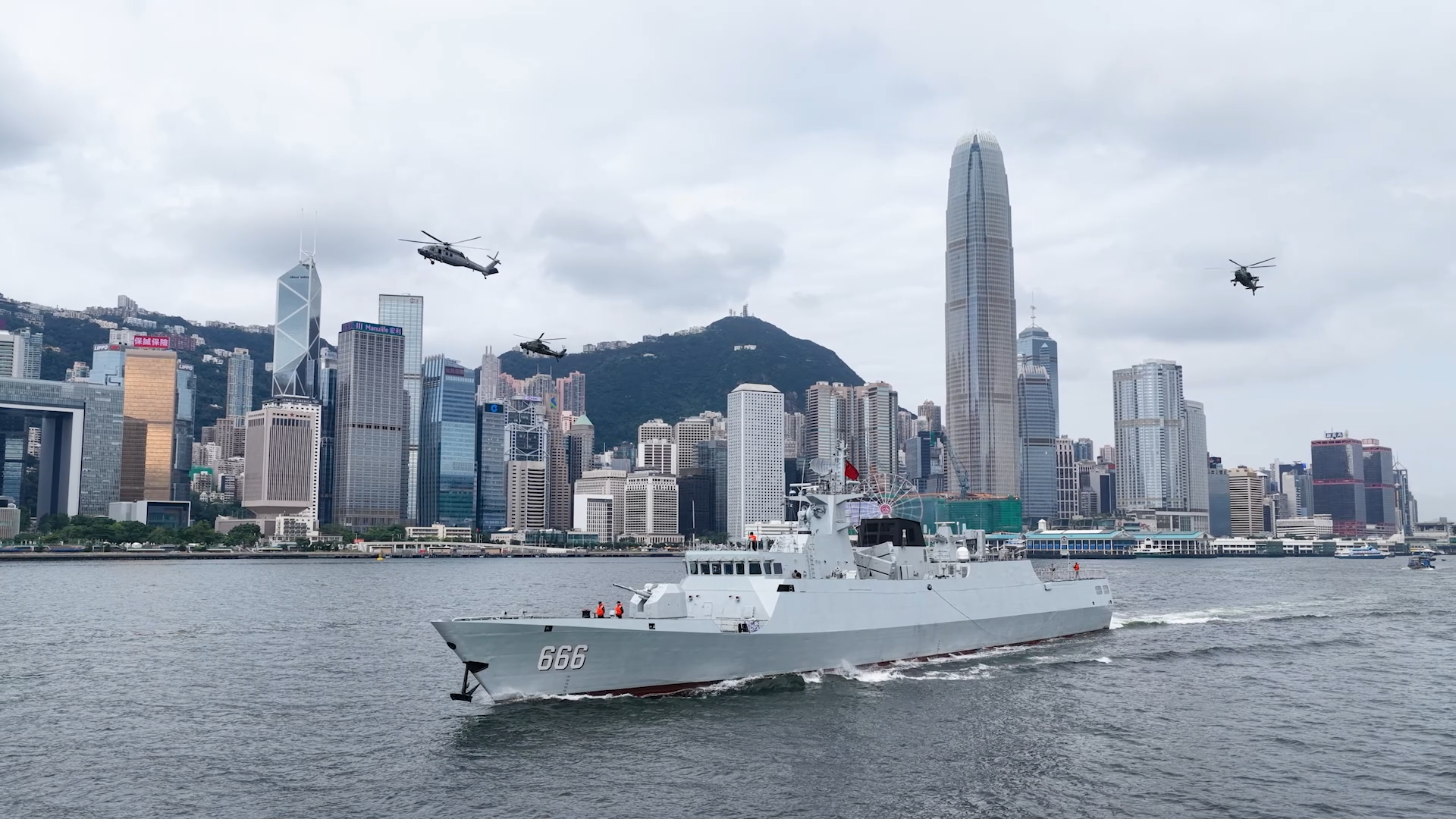 PLA Hong Kong Garrison Conducts Joint Patrol