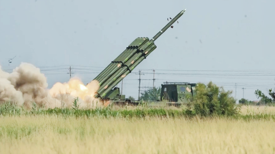 MLRS Troops Fire At Maritime Targets
