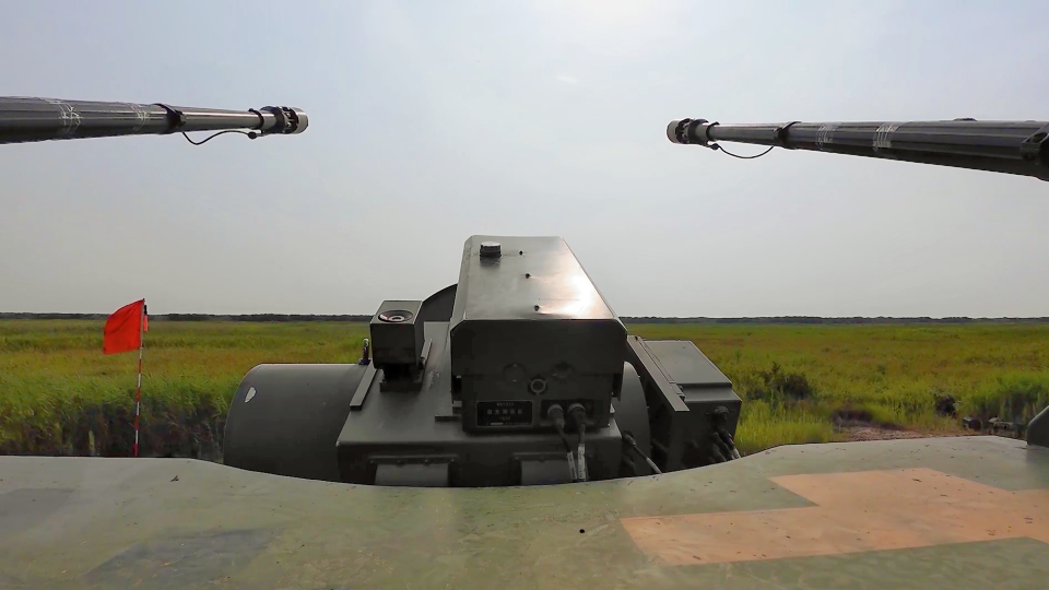 Anti-Aircraft Gun Systems Fire In Training