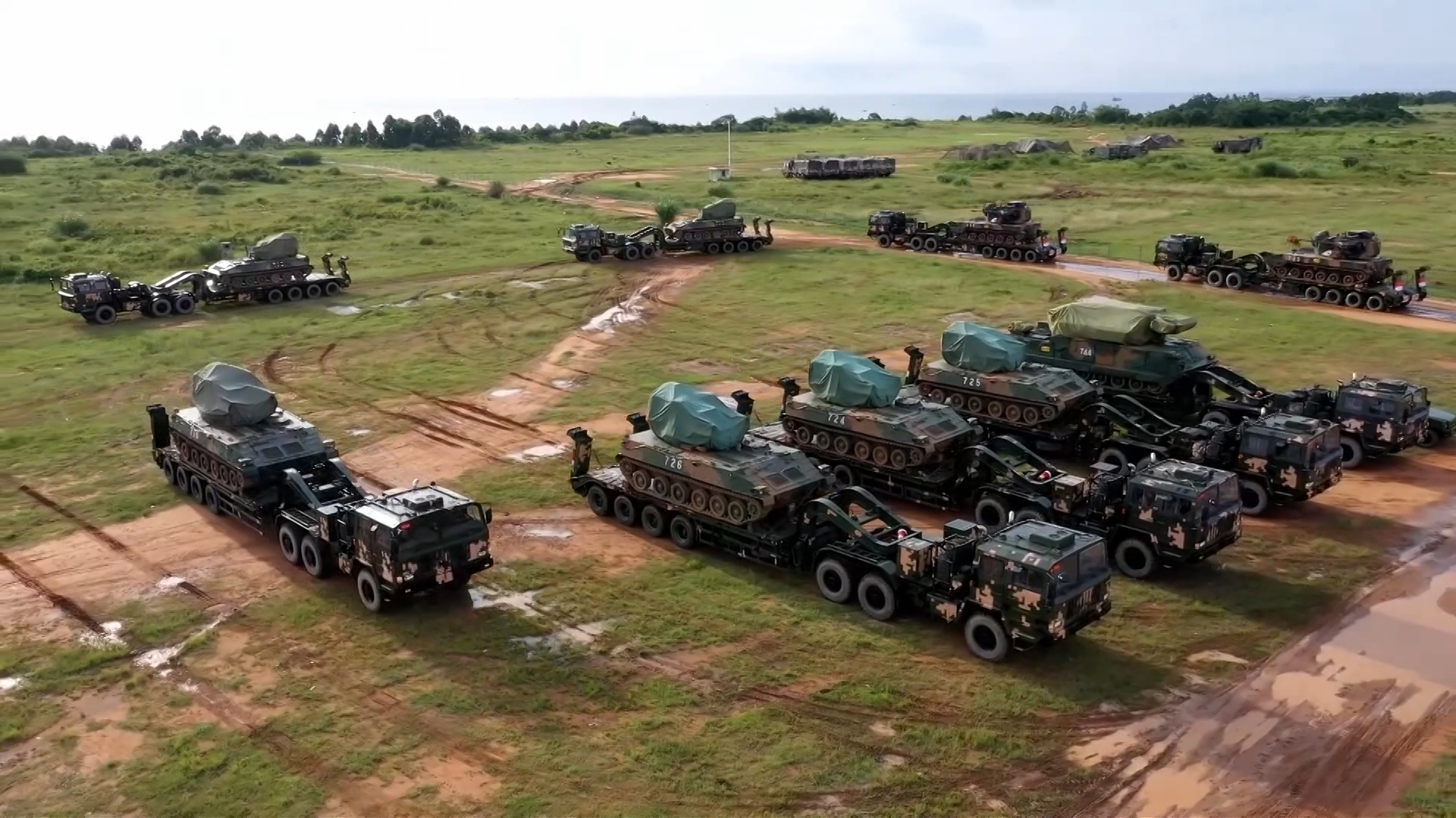 PLA Joint Logistic Support Force Conducts Comprehensive Field Training