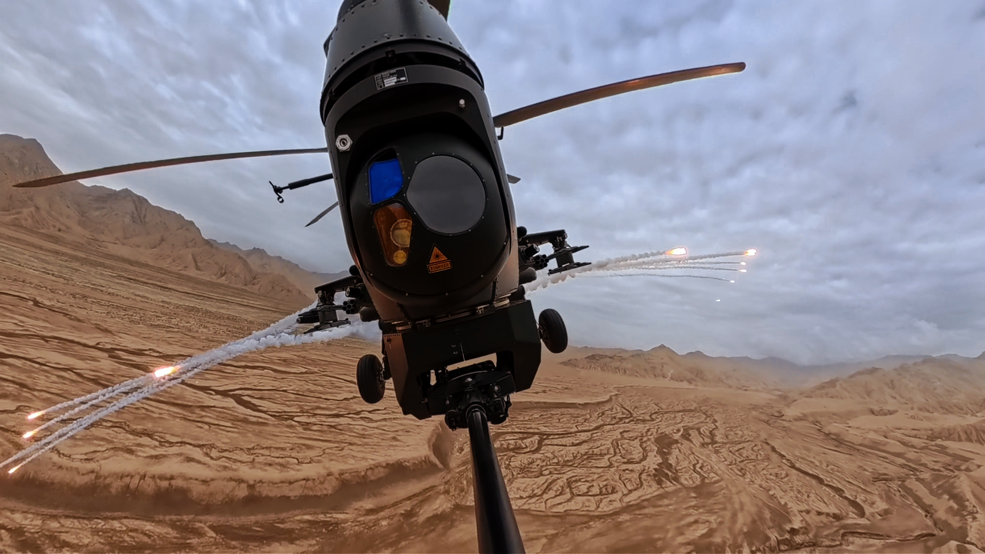Army Attack Helicopters Conduct Combat Training