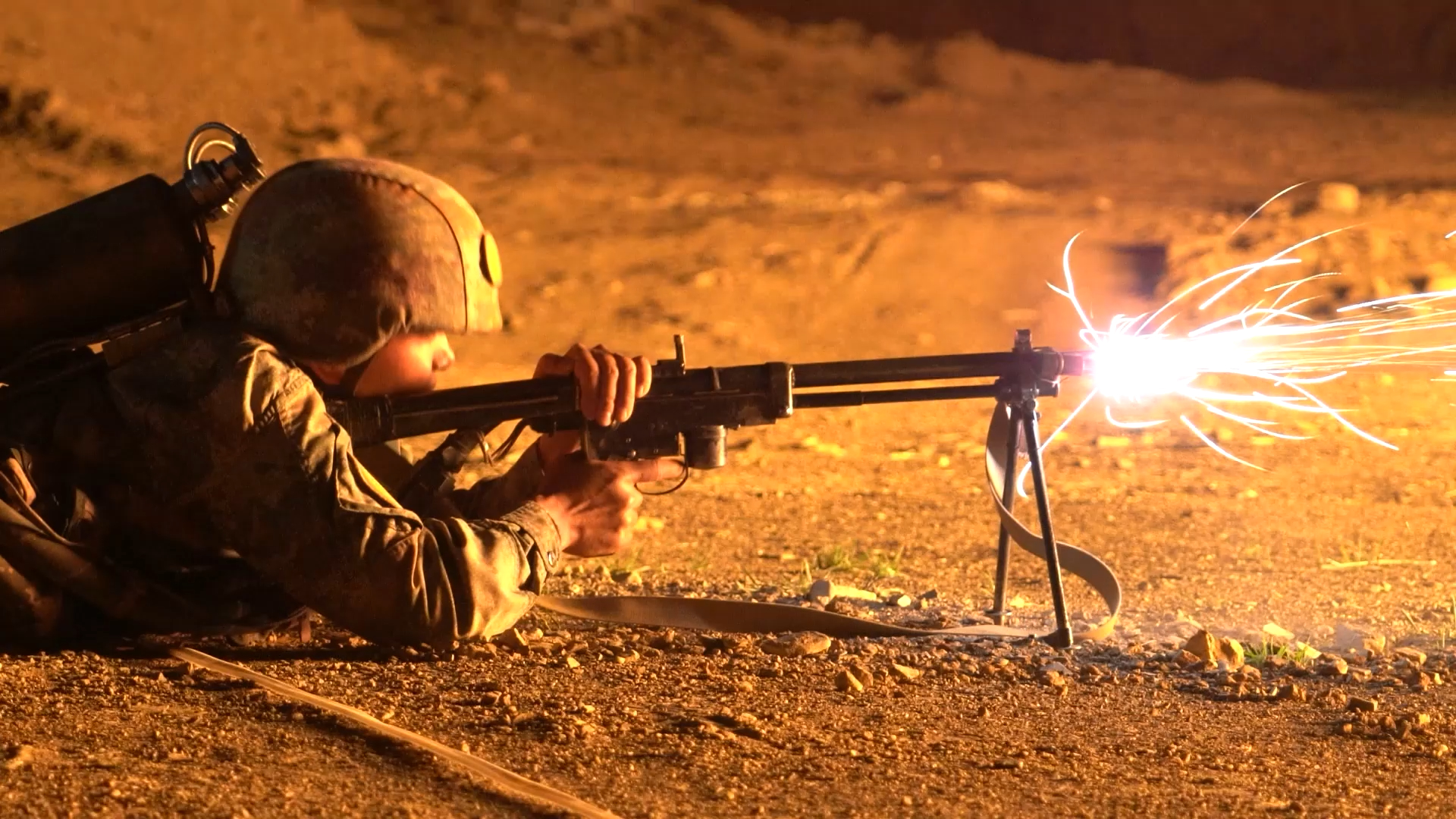 Chemical Defense Troops Conduct Flamethrower Training Assessment