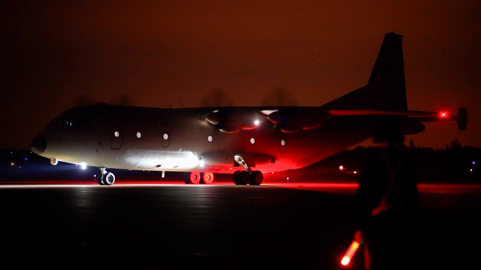 Multi-type naval aircraft in round-the-clock training