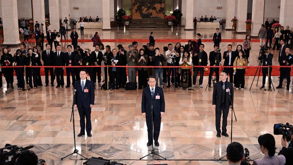 CPPCC members attend group interview ahead of closing meeting of annual session