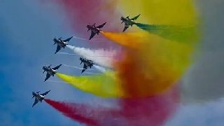 PLA Air Force rehearses ahead of opening event of airshow in Changchun