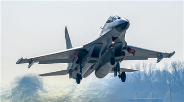 Maintenance checks on fighter jets in north China