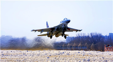 Fighter jets fly to cruise altitude