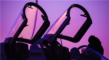 PLA Naval aviation university conducts night flight course