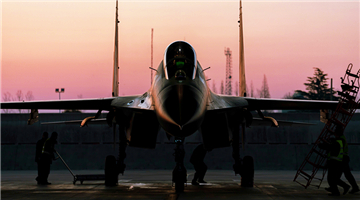 Ground crews perform turnaround inspections before sorties