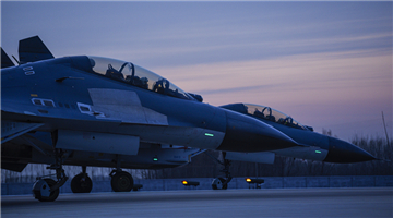 Fighter jets participate in round-the-clock flight