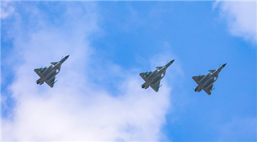 J-10 fighter jets in realistic flight training