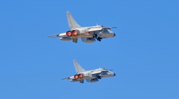 JH-7 Fighter Bomber in Flight Training