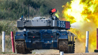 China enters semi-final in tank biathlon in int'l army games