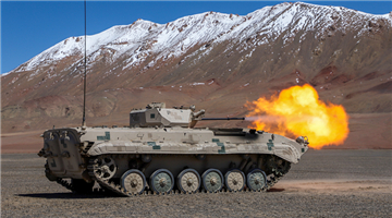 IFVs participate in live-fire training