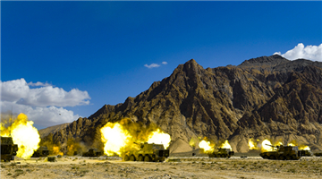 Armored vehicles spit out concentrated fire