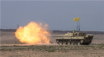 MBT spits fires in shooting range