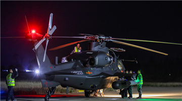 Helicopters receive power-on inspections before 24-hour flight