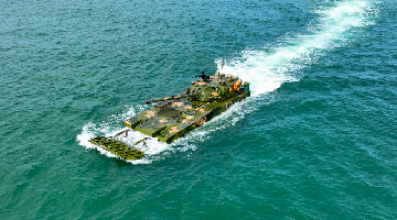 IFVs conduct assault wave formation training