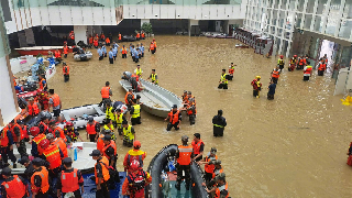 5,000 trapped people rescued in Zhengzhou Fuwai Hospital