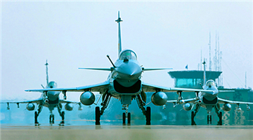 J-10 fighter jets receive inspections before takeoff