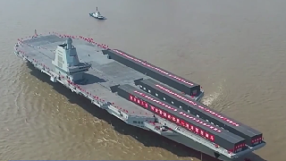 Power, mooring tests of aircraft carrier  Fujian  successfully underway
