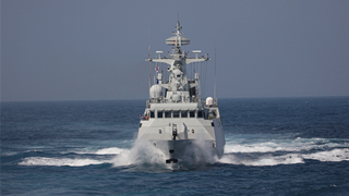 Frigates conduct maritime combat drill