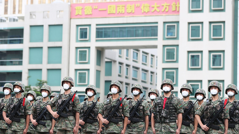 PLA Macao Garrison completes 23th troops rotation